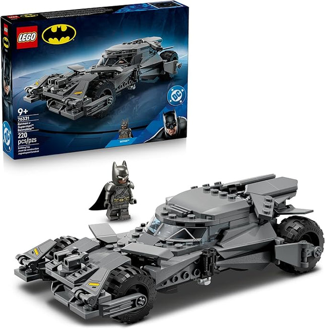 LEGO DC Batman: Batman v Superman Batmobile Building Blocks Set - Super Hero Toy for Kids, Boys & Girls, Ages 9+ - W/Armored Minifigure & Golden Coin - Gift Idea for Birthdays - 76331