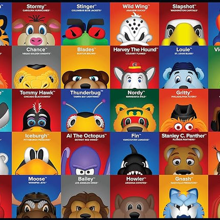 MasterPieces 100 Piece Sports Puzzle for Kids - NHL Mascots 100pc Puzzle - 14"x19"