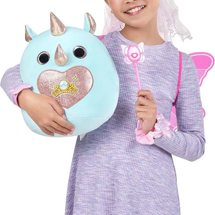 Eggzania Fairy Mania (Rhino) by ZURU, Plush Toy, Collectible Plush, Surprise Eggs, Wearable Accessories, Slime, Toys for Girls