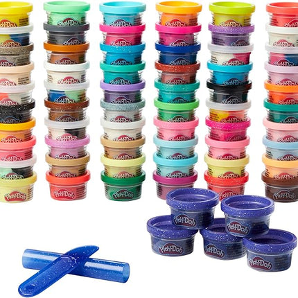 Play-Doh Ultimate Color Collection 65-Pack of 1-oz Cans, Includes Sparkle, Confetti & Color Burst, Back to School Classroom Supplies, Preschool Toys, Ages 2+ (Amazon Exclusive)