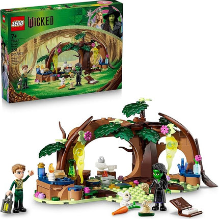LEGO Wicked Elphaba’s Retreat Building Toy - Elphaba & Fiyero Toy Figures and Playset with Forest Friends - Pretend Play Building Blocks for Kids, Ages 7+ - Wicked Gift for Girls & Boys - 75687