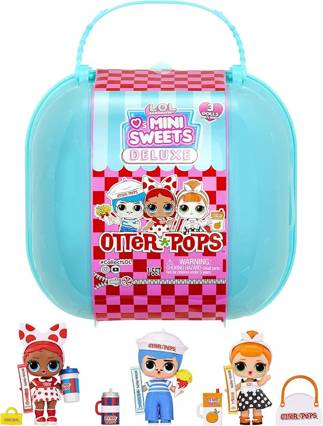 L.O.L. Surprise! Loves Mini Sweets Otter Pops Deluxe Pack with 20+ Surprises, Including 3 Collectible Dolls and Accessories, Holiday Toy, Great Gift Kids Ages 4 5 6+ Years Old(Multi Color)