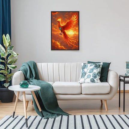 1000 Piece Jigsaw Puzzle for Adults – Majestic Phoenix Fantasy Puzzles | Challenging Firebird Mythical Creature Puzzle, Stress Relief Brain Game & Gift for Puzzle Lovers