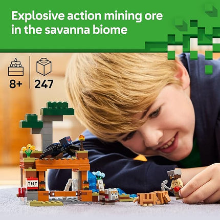 LEGO Minecraft The Armadillo Mine Expedition Toy Figures and Playset - Building Minecraft Toy for Kids, Boys and Girls, Ages 8+ - with Gaming Figures for Pretend Play - Gift Idea for Birthdays - 21269