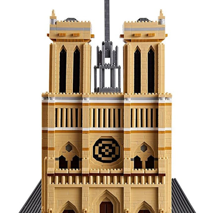 World Famous Architecture Micro Building Blocks Set Notre Dame De Paris 7380 PCS, Creative DIY Big Model Kit for Adults or Teens Ages of 14+