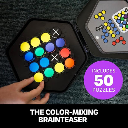 Educational Insights Kanoodle Fusion Light-Up Puzzle Game for Kids, Teens, & Adults, Brain Teaser Puzzle Game Featuring 50 Challenges, Ages 7+