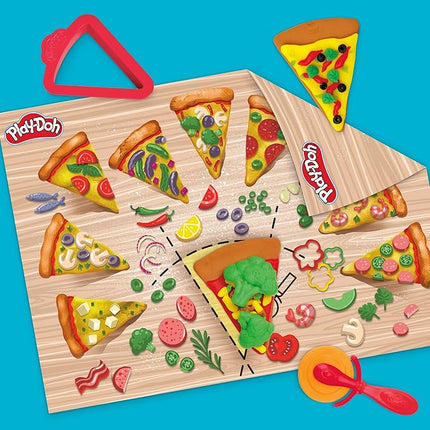 Play-Doh Pizza Slice Playset, Play Food Kitchen Toys for Kids, Arts & Crafts for Boys & Girls 3+ (Amazon Exclusive)