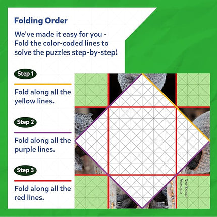 Skillmatics Scrapbooking Kit & Origami Puzzle Book - 48 DIY Folding Puzzles with Fun Fact Encyclopedia, STEM Learning & Travel Toy, Brain Teasers, Educational Gifts for Ages 6, 7, 8, 9, 10 and Up