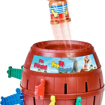 TOMY Pop Up Pirate Board Game - Family and Preschool Kids Games for Family Game Night - Winter Break Activities- Girls and Boys Games - 2-4 Players - Ages 4 Years and Up