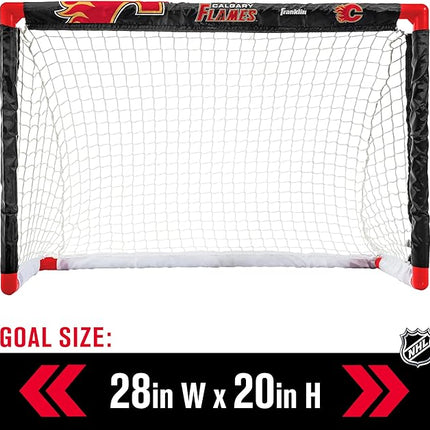 Franklin Sports NHL Mini Hockey Set - Kids Indoor Knee Hockey Goal, Ball, + 2 Stick Combo - Youth Team Indoor Toy Set - Official - Ages 3+