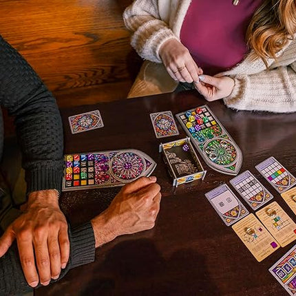 Sagrada Board Game | Family Game for Kids and Adults | Dice Drafting and Placement Strategy Game | Ages 10+ | 1 to 4 Players | by Floodgate Games