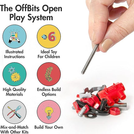 The Off Bits ArtBit Build Your Own Robot Toy Construction Set, Educational Easter Gift Ideas STEM Activities Learning Kit, Creative Build and Play Model Kit Steam Toys for 6 7 8 9 10+ Year Old