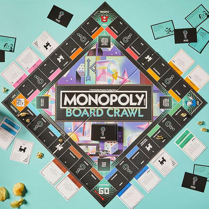 Monopoly Board Crawl Game | Official Monopoly Drinking Game for Adults Only | Ages 21+ | for 2-10 Players | 30 Mins. | Hilarious Adult Party Games
