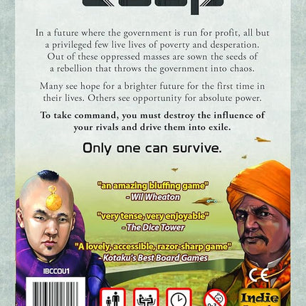 Coup - The Fast, Fun Bluffing Party Game for 2-6 Players. Perfect for Family Game Night with your Teens or Friends. Can you get away with your bluff? Over 1 Million copies sold!
