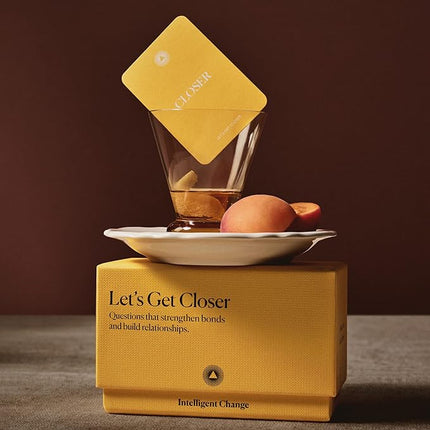 Intelligent Change Get Closer Social Bonding Card Game, Conversation Starters with Fun Questions & Activities, Talking Games for Adults, Icebreaker Game with 100 Question Cards