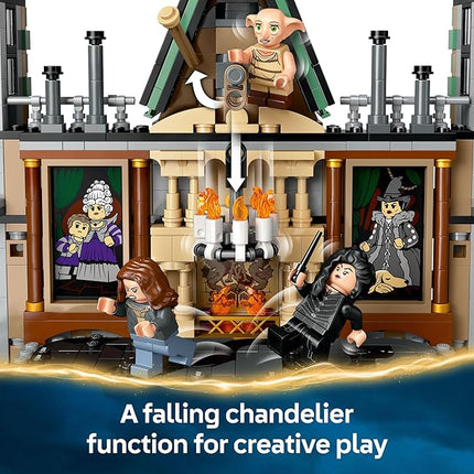 LEGO Harry Potter Malfoy Manor Building Toy - Harry Potter Toy for Boys and Girls, Ages 10+ - Collectible Kids Toy for Fans - Includes 9 Minifigures - 76453