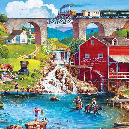MasterPieces - 500 Piece Jigsaw Puzzle, Large EZ Grip Shapes, Labor Day, Fun for Adults, Seniors, Family, Kids, 19.25" x 26.75"