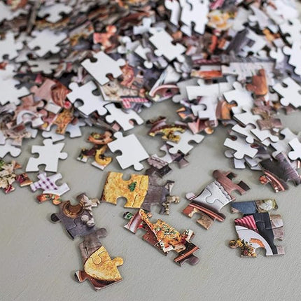 Hungry? Food Puzzle for Adults and Kids | Difficult 1000 Piece Jigsaw Puzzle Toy | Fun Quarantine Gift | Interactive Brain Teaser Challenge for Game Night | 28 x 20 Inches