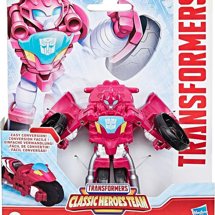 Transformers Classic Heroes Team Elita-1 4.5-Inch Action Figure, Easy 1-Step Conversion, Robot Toys for Girls and Boys 3 and Up