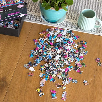The Crazy 80's! Retro Puzzle for Adults and Kids | 1000 Piece Jigsaw Puzzle Toy | Interactive Brain Teaser for Family Game Night | 28 x 20 Inches