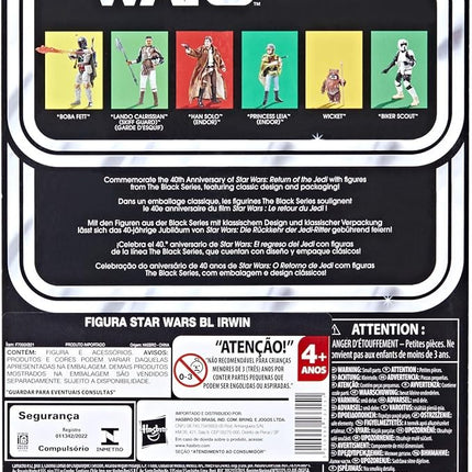 STAR WARS The Black Series Wicket, Return of The Jedi 40th Anniversary 6-Inch Collectible Action Figures, Ages 4 and Up