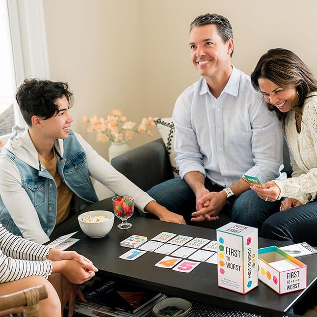 Party Game - The Card Game About How Your Friends and Family Rank Things - for Kids, Tweens, Teens, College Students, Adults, Families, Groups and Fun Parties with Polarizing Priorities