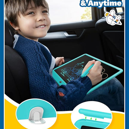 TEKFUN 15inch LCD Writing Tablet Teen Boy Girl Gifts Ideas, Easter Birthday Gifts for Kids, Drawing Board Educational Toys for 6 4 5 3 Year Old Boys, Homeschool and Office Message Memo Board (Blue)