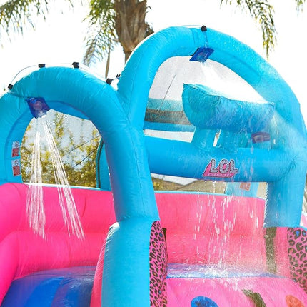 L.O.L. Surprise Inflatable River Race Water Slide with Blower