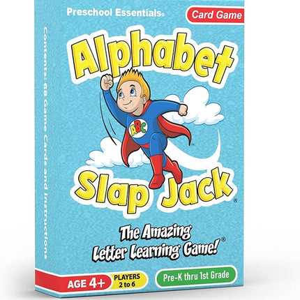 Alphabet Slap Jack® | Play 4 Alphabet Games Including Alphabet Go Fish, Slapjack, ABC Letter Matching or Flash Cards | Learn Upper & Lowercase Letters and Sounds | Build CVC Words | PreK to 1st Grade