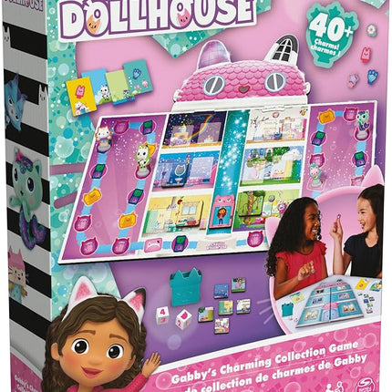 Spin Master Games, Gabby’s Dollhouse, Charming Collection Board Game for Kids & Family, 2-4 Players, for Ages 4 & Up