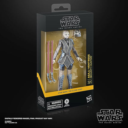 STAR WARS The Black Series Asajj Ventress (Bounty Hunter), The Clone Wars Premium Collectible 6 Inch Action Figure