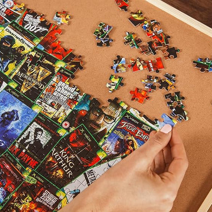 X-Treme Games Collage Puzzle for Adults and Kids | Difficult 1000-Piece Jigsaw Puzzle Toy | Interactive Brain Teaser, Fun Quarantine Gifts | 28 x 20 Inches