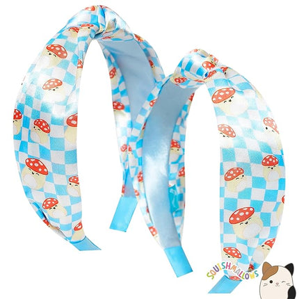 LUV HER Licensed Squishmallows Knotted Headband - Thick Headbands For Girls - One Size Fit All - Hair Accessories For Her Ages 8+