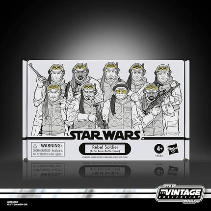 STAR WARS The Vintage Collection 3.75-Inch Rebel Soldier (Echo Base Battle Gear) 4-Pack Action Figure Set F5555 Ages 4 and Up
