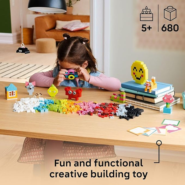 LEGO Classic Creative Happy Box Building Toy Set - Building Blocks Toy for Kids, Boys and Girls, Ages 5+ - Learning and Educational Toy for Preschool - Gift Idea for Birthdays - 11042