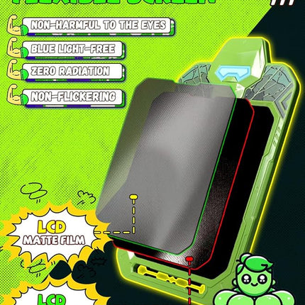 LCD Writing Tablet for Kids 10 Inch Green Giant Power Hero for Toddler 3 4 5 6 - Paint, Doodle Board, Drawing Pad - Travel Toys, Road Trip Car Activities, Birthday Christmas Gift Boys & Man