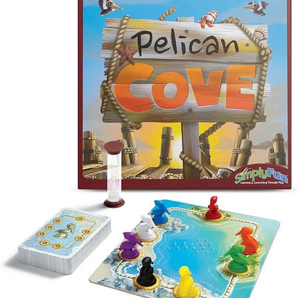 SimplyFun Pelican Cove - Engaging Strategy Game – Master Fast-Paced Nesting Challenges with This Educational Board Game for Ages 8+, 1-5 Players