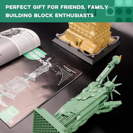 ArtorBricks Statue of Liberty Architecture Model Kit - 1577-Piece Premium Building Set for Collectors, Detailed Display & Thoughtful Gift Idea