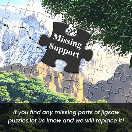 1000 Pieces Puzzles for Adults,Animal World Jigsaw Puzzles 1000 Pieces Lions Elephants Giraffe Animals Puzzles Games Unique Cool Puzzles Family Activity Great Gift for Family Friends 28x20 in