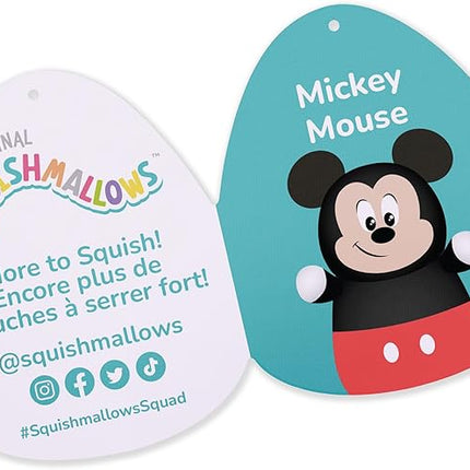 Squishmallows Original Disney 10-Inch Mickey Mouse HugMees - Medium-Sized Ultrasoft Official Jazwares Plush