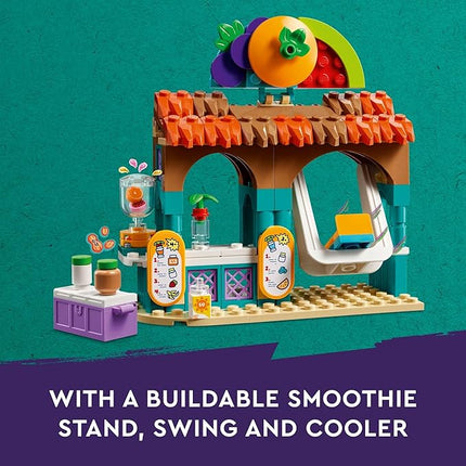 LEGO Friends Beach Smoothie Stand, Kids’ Pretend Play Food Set, Beach Toy Gift Idea for Girls and Boys Ages 6 and Up with 2 Mini Dolls, a Turtle Toy Figure and Accessories, 42625