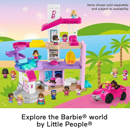 Fisher-Price Little People Toddler Toys Barbie Swimming Figure Set with 2 Characters for Preschool Pretend Play Kids Ages 18+ Months