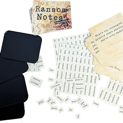 Ransom Notes Expansion Pack One - The Ridiculous Word Magnet Party Game, 3+ Players