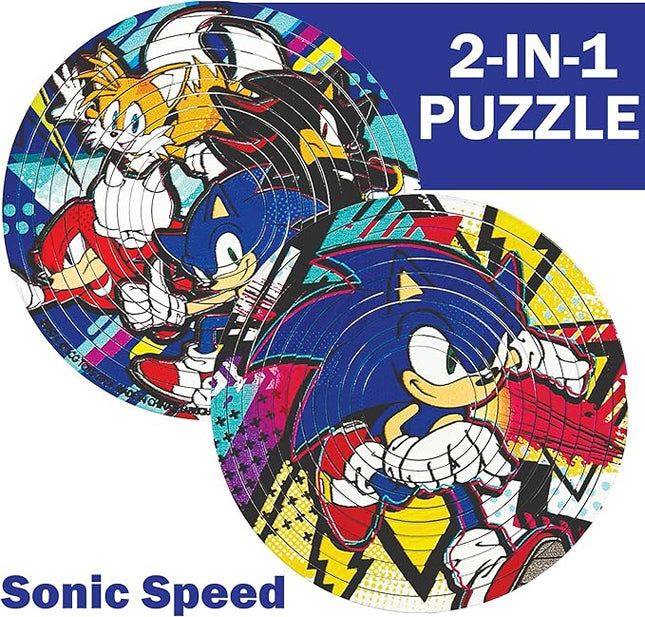 Spin Flip Puzzle: Sonic Speed, 12 Rings, 3D Puzzle, Challenging, Fun, Interactive Brain Teaser for Kids and Adults, Stimulates Creativity