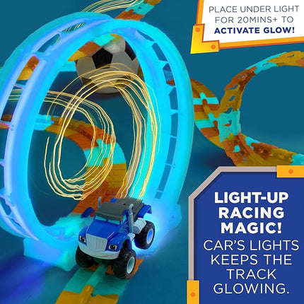 Blaze and The Monster Machine TurboTwist Racers - Race Track Set (Crusher TurboTwist Racer) (Blue)