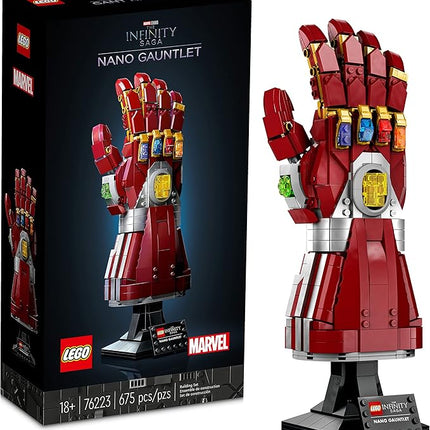 LEGO Marvel Nano Gauntlet, Iron Man Model with Infinity Stones, 76223 Avengers: Endgame Film Set, Collectable Memorabilia, Gift Idea for Adults and Teens