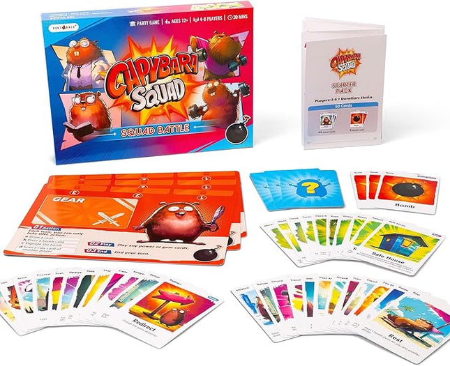 rokt&razo Capybara Squad: Squad Battle Edition – A Dynamic Co-op Social Deduction Card Game, Changing Roles, Perfect for Families & Friends. Easy to Learn, Packed with Fun, Laughter and Strategy