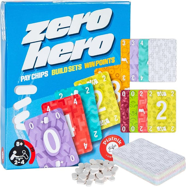 Zero Hero – Fast-Paced Card Game for 2-4 Players – Fun Family Game for Kids and Adults Ages 8+ – Quick 20-Minute Gameplay