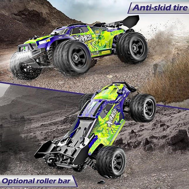 1/18 Scale RC Cars for Adults,Max 36km/h Electric Off-Road RC Truck,Waterproof Electric High Speed RC Car 4X4 Remote Control Car,All Terrain RC Vehicle for Snow,Sand, Beach&Rocky Surfaces