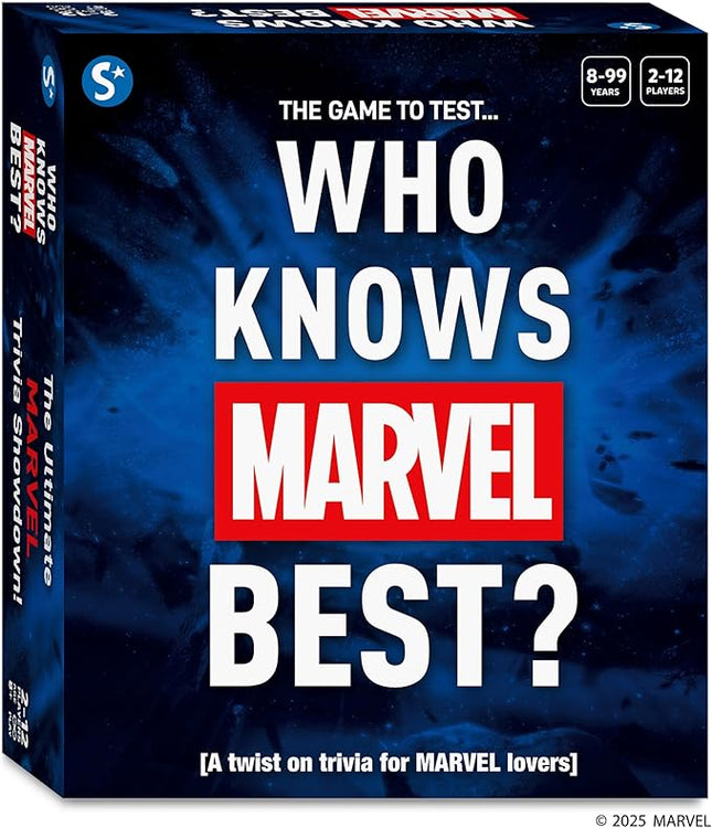 Skillmatics Card Game - Who Knows Marvel Best, Family Party Game for Boys, Girls, Teens, Adults Who Love Avengers, Spiderman, Iron Man, Hulk, Fun for Game Night, Gifts for Ages 8, 9, 10 and Up